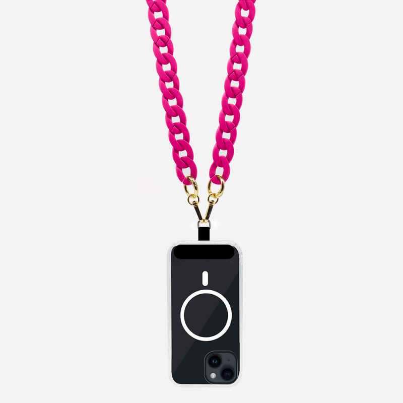 Chaîne bijoux pour téléphone FUSHIA