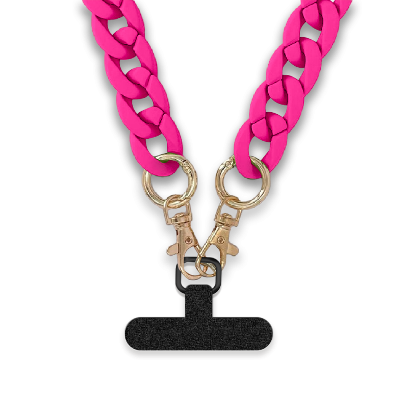 Chaîne bijoux pour téléphone FUSHIA