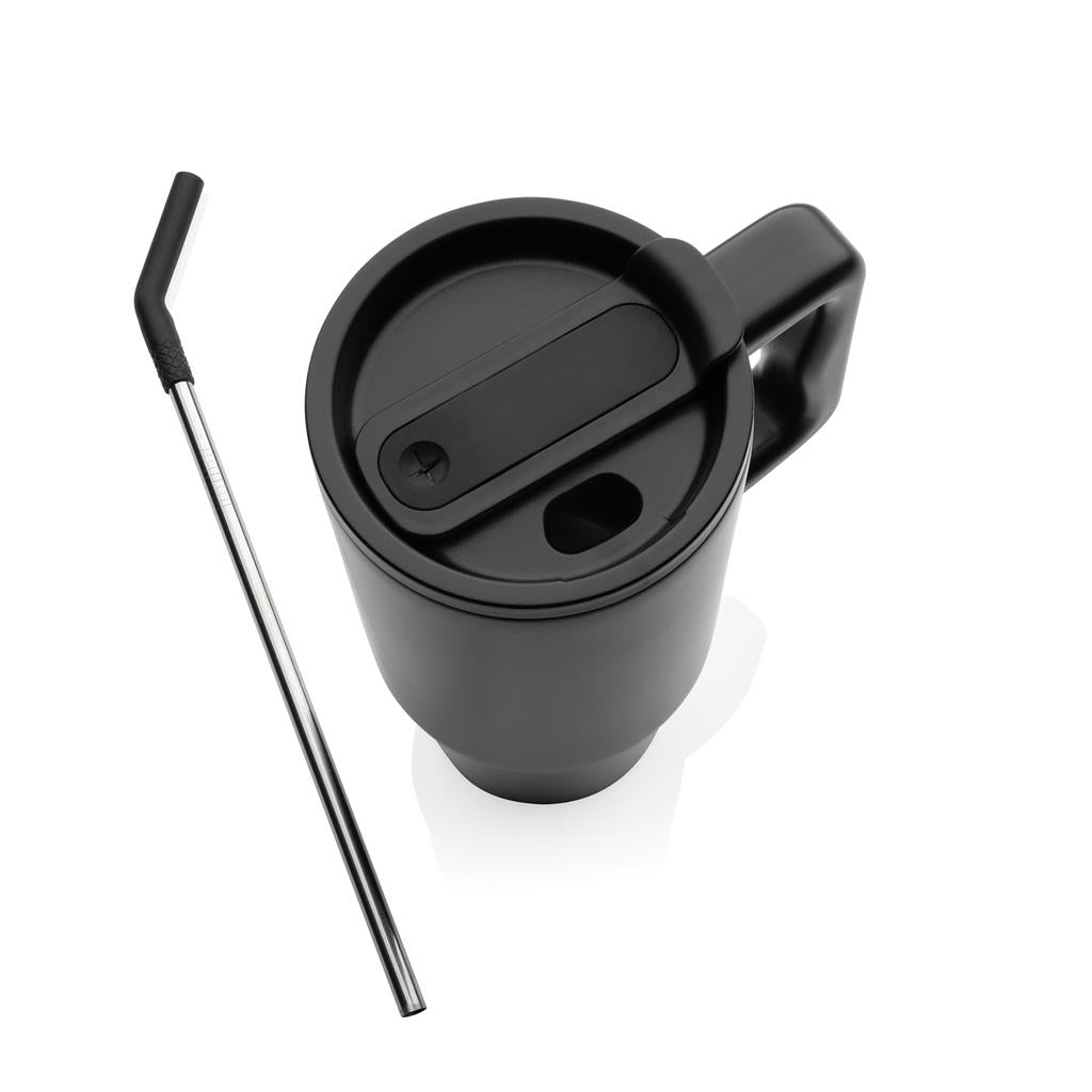 Mug noir "More Than I Should" 900ml en acier inoxydable recyclé