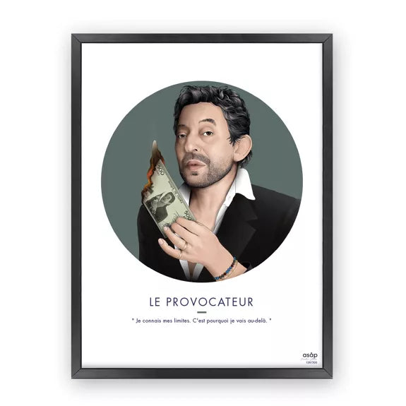 Affiche Le Provocateur - Serge Gainsbourg