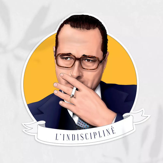 Sticker L'Indiscipliné - Jacques Chirac