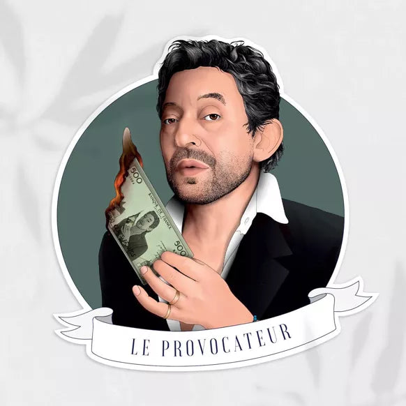 Sticker Le Provocateur - Serge Gainsbourg