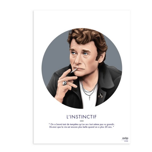 Affiche L'Instinctif - Johnny Hallyday