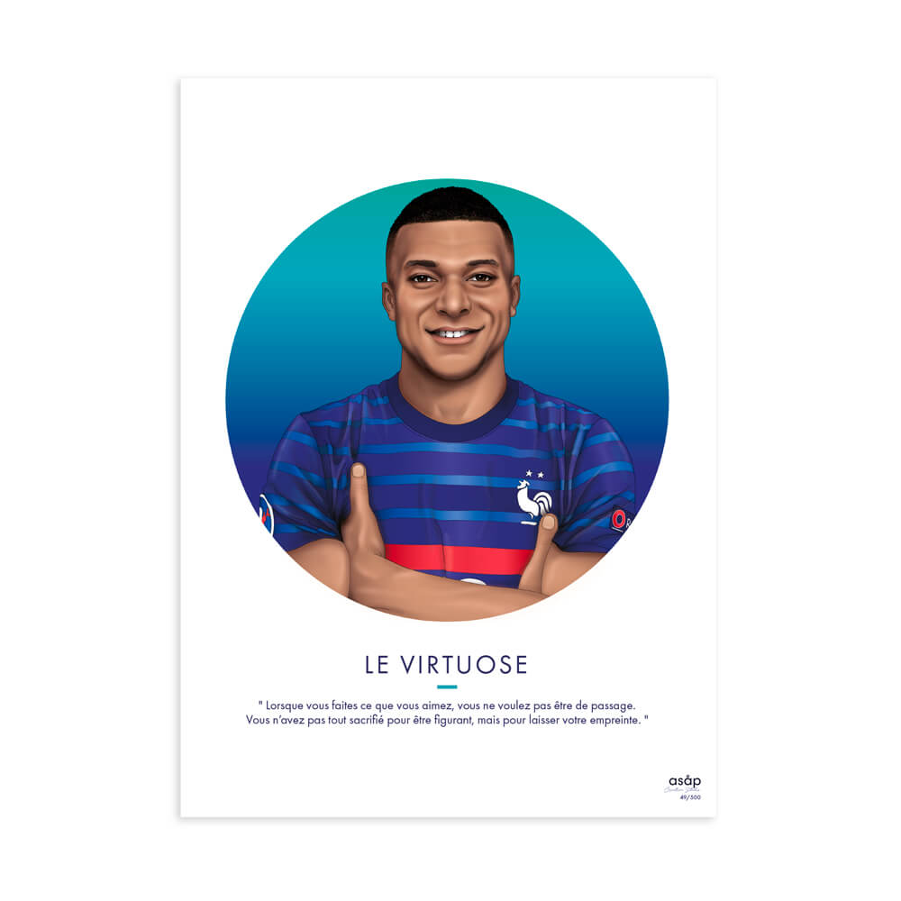 Affiche Le Virtuose - Kylian Mbappé